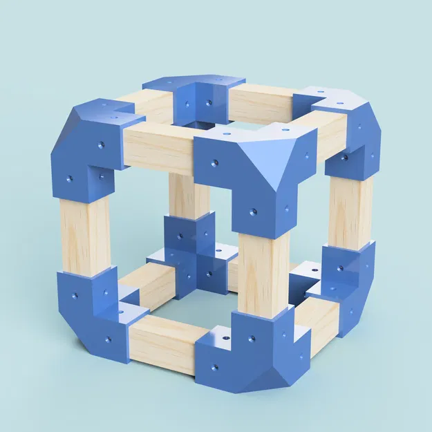 Bộ Cube Joint Collection (Khớp nối 90° cho khung dạng khối) - Image 1