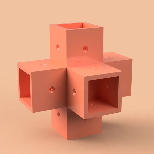 Bộ Cube Joint Collection (Khớp nối 90° cho khung dạng khối) - Image 4