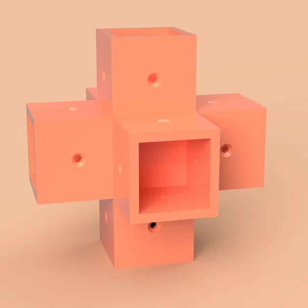 Bộ Cube Joint Collection (Khớp nối 90° cho khung dạng khối) - Image 5