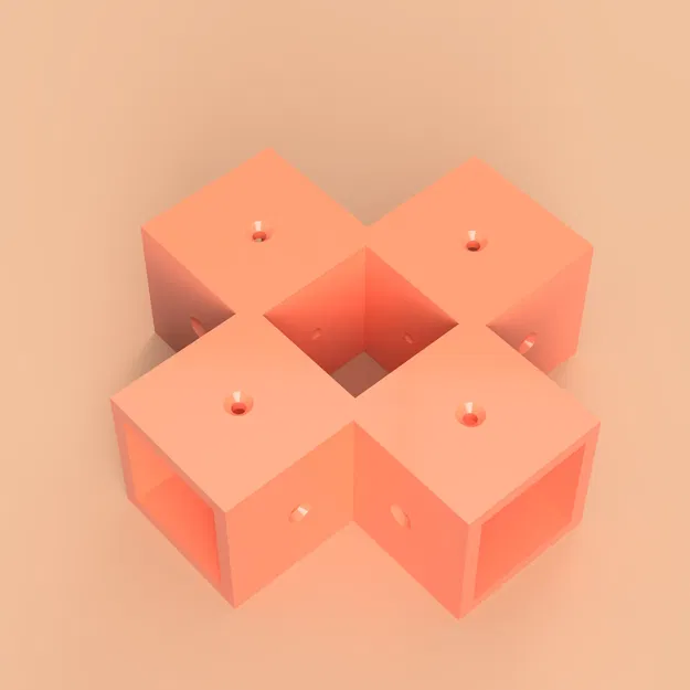 Bộ Cube Joint Collection (Khớp nối 90° cho khung dạng khối) - Image 6