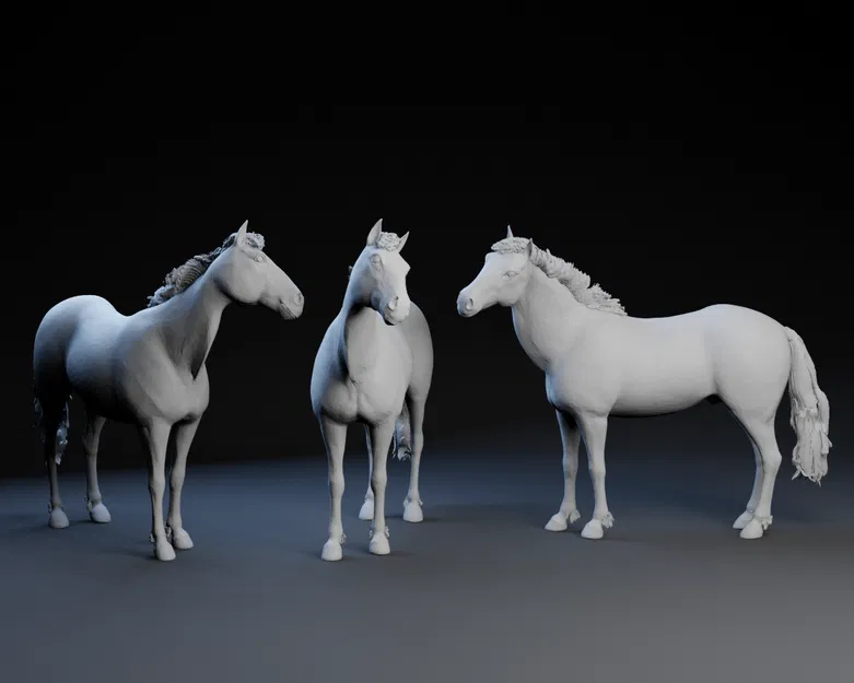 Mô Hình Ngựa 3D - Trang Trí Tinh Tế - Image 1