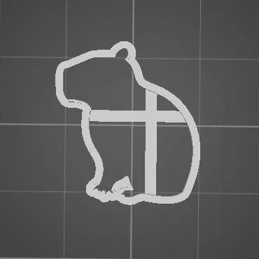 Khuôn Cắt Bánh Hình Capybara Dễ Thương - Dụng Cụ Sáng Tạo