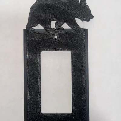 Ốp Tường Trang Trí Hình Gấu Phong Cách Hoang Dã