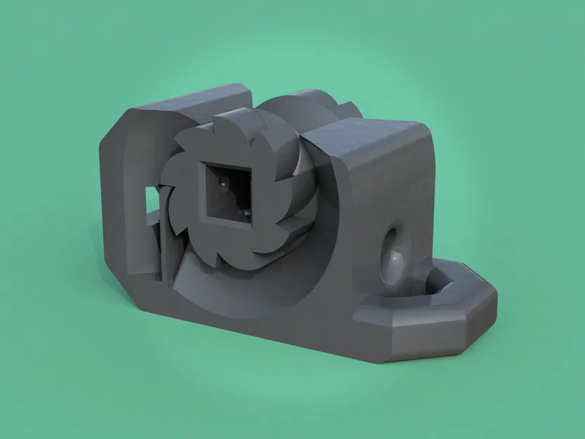 Cơ cấu siết dây Print-in-Place dạng ratchet – Đối xứng, không cần supports - Image 1