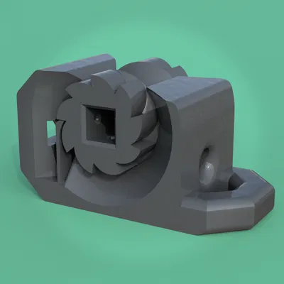 Cơ cấu siết dây Print-in-Place dạng ratchet – Đối xứng, không cần supports