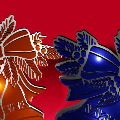 Chuông Giáng Sinh 3D - Trang Trí Noel Ấm Áp