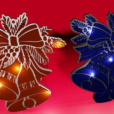 Chuông Giáng Sinh 3D - Trang Trí Noel Ấm Áp