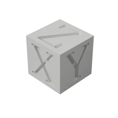 Cube Calibration XYZ 20mm mỗi cạnh