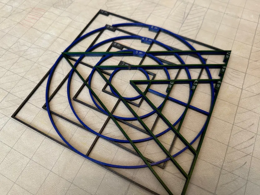 Marker sát thương Spell AoE (Area of Effect) cho game tabletop RPG - Image 2