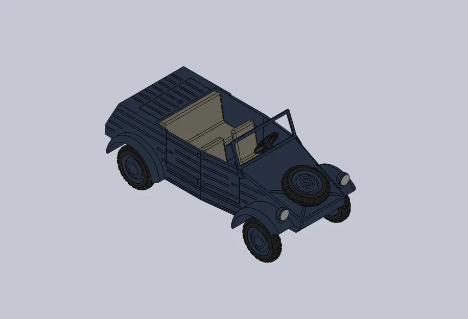 Kubelwagen tỉ lệ 1:18 (Volkswagen Type 82) - Image 1