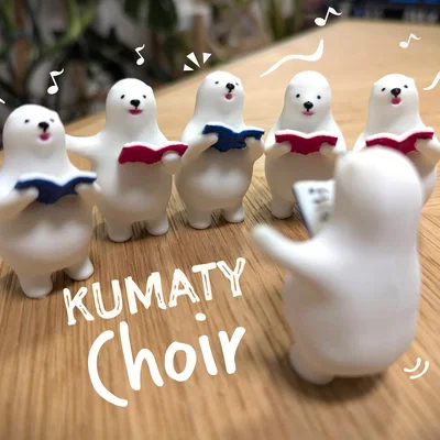 Đoàn Hợp Xướng Gấu Bắc Cực KUMATY - Mô Hình 3D Dễ Thương