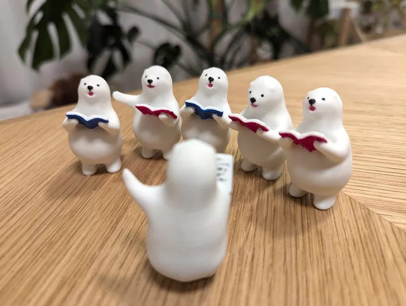 Đoàn Hợp Xướng Gấu Bắc Cực KUMATY - Mô Hình 3D Dễ Thương - Image 2