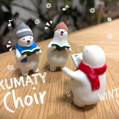 Dàn Hợp Ca Gấu Bắc Cực KUMATY (Winter Ver.) - Mô Hình 3D