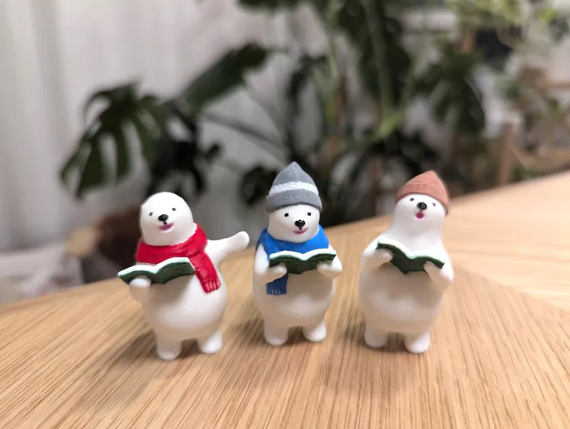 Dàn Hợp Ca Gấu Bắc Cực KUMATY (Winter Ver.) - Mô Hình 3D - Image 2