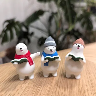 Dàn Hợp Ca Gấu Bắc Cực KUMATY (Winter Ver.) - Mô Hình 3D