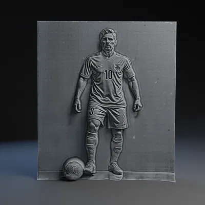 Phù điêu Lionel Messi