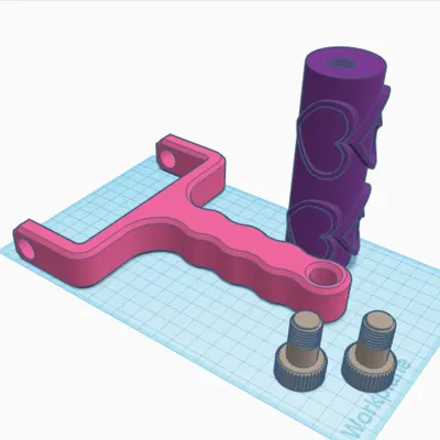 Dụng Cụ Cán Bánh Quy Hình Trái Tim 3D