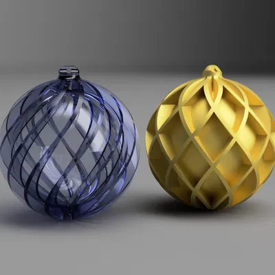 Bộ 8 Mẫu Quả Châu Trang Trí Cây Thông Noel 3D Độc Đáo