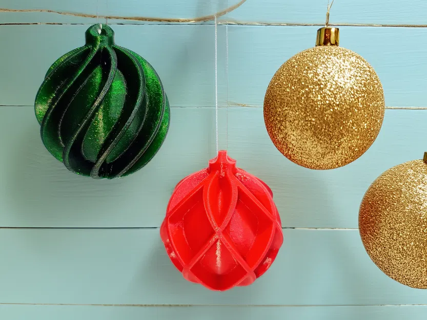 Bộ 8 Mẫu Quả Châu Trang Trí Cây Thông Noel 3D Độc Đáo - Image 3