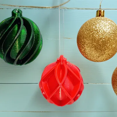 Bộ 8 Mẫu Quả Châu Trang Trí Cây Thông Noel 3D Độc Đáo