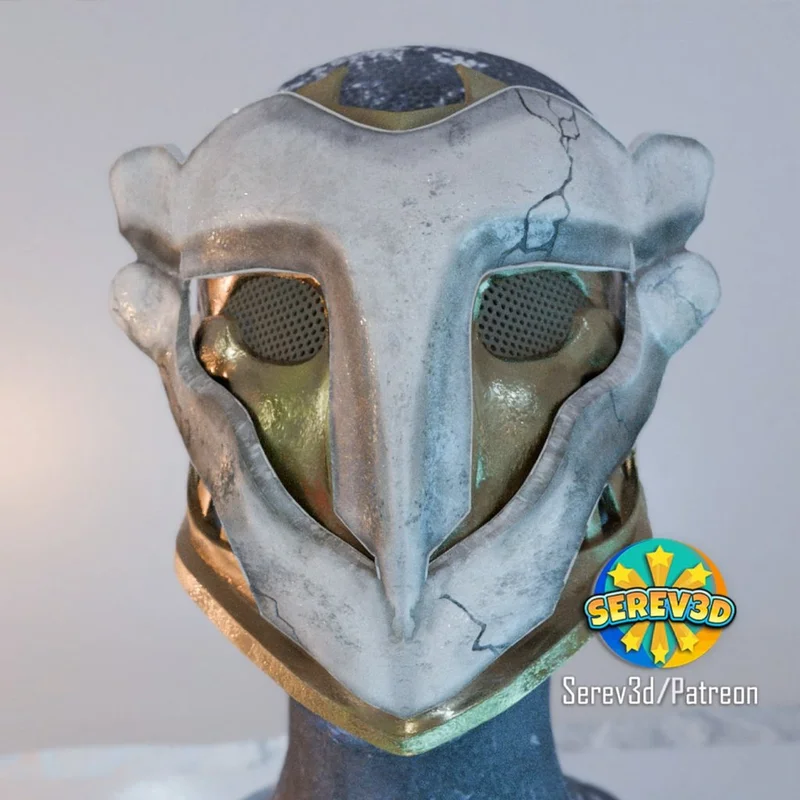 Mặt nạ Ekko Arcane – cosplay prop đeo được LoL – Serev3D