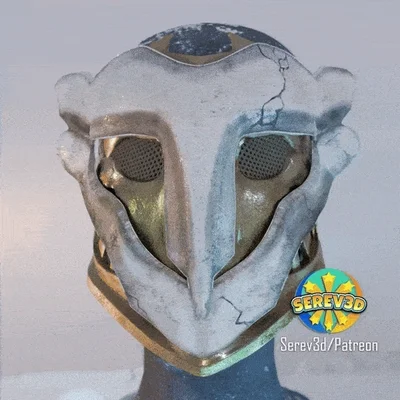 Mặt nạ Ekko Arcane – cosplay prop đeo được LoL – Serev3D 5
