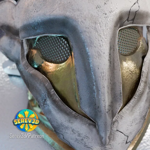 Mặt nạ Ekko Arcane – cosplay prop đeo được LoL – Serev3D - Image 6