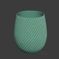 Cup – Ly hoạ tiết đường xoắn, hỗ trợ Vase Mode - Thumbnail 2