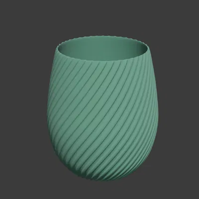 Cup – Ly hoạ tiết đường xoắn, hỗ trợ Vase Mode