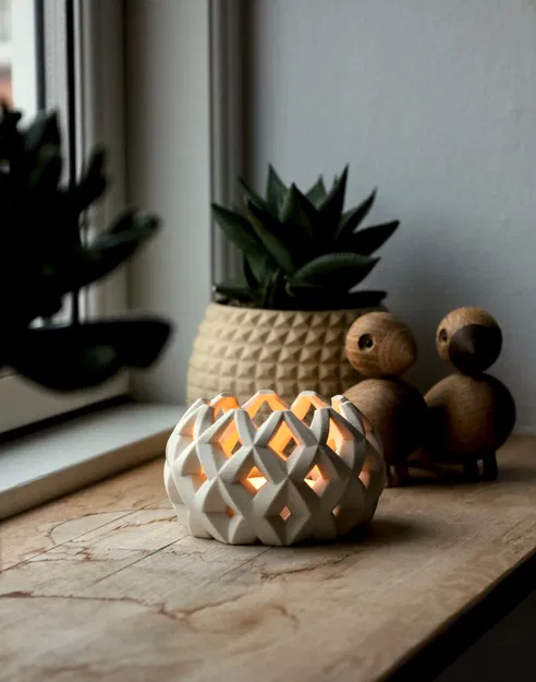 Chân Nến Tealight "Vẻ Đẹp Lãng Đãng" Độc Đáo Cho Trang Trí Nhà Cửa - Image 3