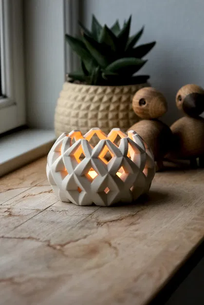 Chân Nến Tealight "Vẻ Đẹp Lãng Đãng" Độc Đáo Cho Trang Trí Nhà Cửa - Image 4