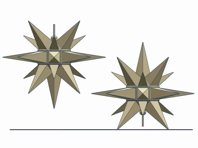 Ngôi sao Giáng Sinh Hernhutter - Ø 30 cm - Image 2