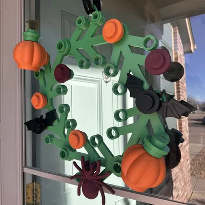 Mô Hình Nhện Lego Trang Trí Vòng Nguyệt Quế Độc Đáo