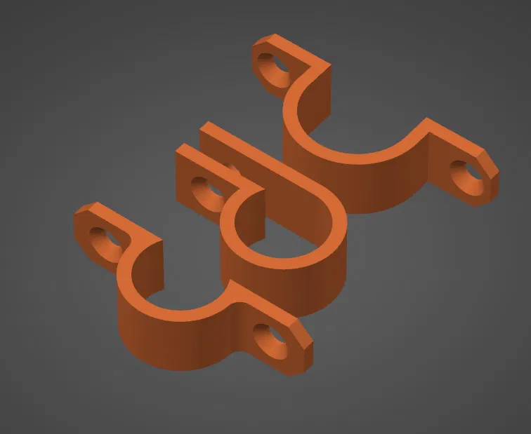 Kẹp giữ dây cáp có lỗ bắt vít (Cable clips with screw holes) - Image 1