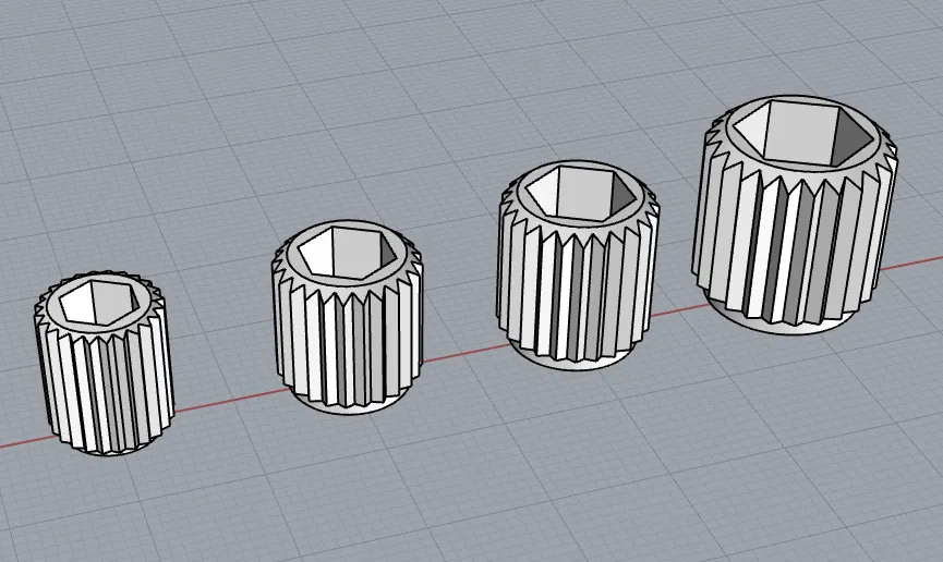 Nút Vặn 3D Cho Đai Ốc M3-M6 Tiện Lợi - Image 1