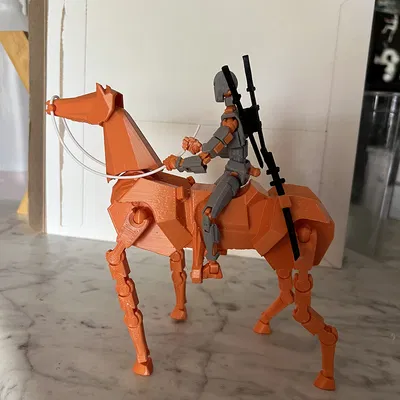 Ngựa Đồ Chơi Khớp Khối Hoạt Hình - Phụ Kiện Cho Dummy 13