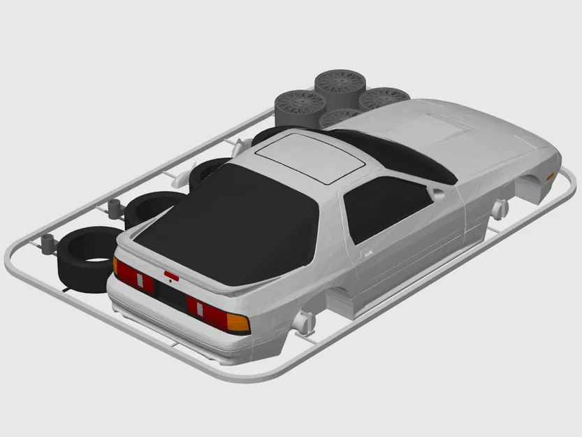 Kit Card Mazda RX-7 Turbo II (FC3S) tỉ lệ 1:24 - Image 3