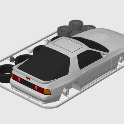 Kit Card Mazda RX-7 Turbo II (FC3S) tỉ lệ 1:24