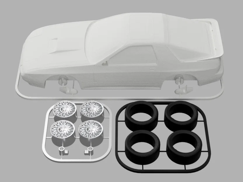 Kit Card Mazda RX-7 Turbo II (FC3S) tỉ lệ 1:24 - Image 7