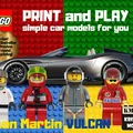 Xe LEGO Aston Martin Vulcan - Mô hình siêu xe in 3D - Thumbnail 1