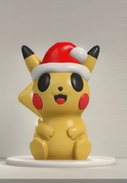 Tượng Pikachu Ông Già Noel - Quà Giáng Sinh Độc Đáo Cho Fan Pokémon - Image 2
