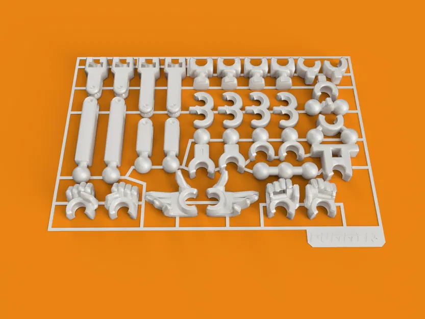 Bộ Khung 13 Chi Tiết Mô Hình Kèm Cánh Dẫn In 3D - Image 1