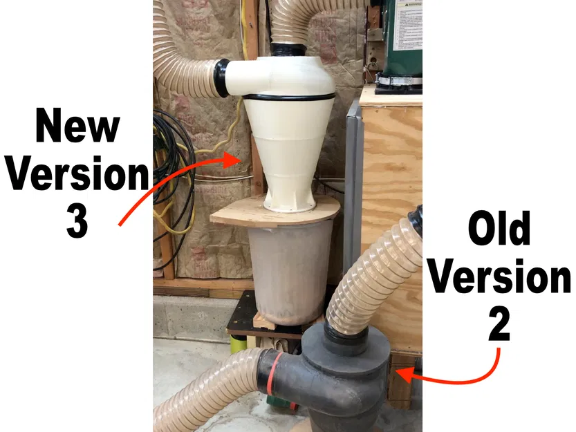 Version 3 – Cyclone dust separator 4"/100mm - Image 1