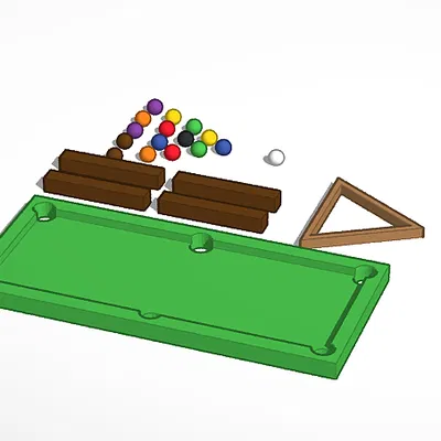 Bàn Bi-a Mini 3D - Mô Hình Độc Đáo