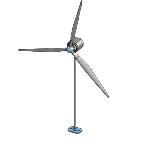 Tua-bin gió mini dùng động cơ DC 3V - Image 1