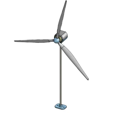 Tua-bin gió mini dùng động cơ DC 3V