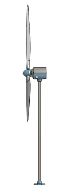 Tua-bin gió mini dùng động cơ DC 3V - Image 2