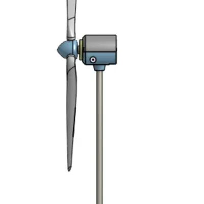 Tua-bin gió mini dùng động cơ DC 3V