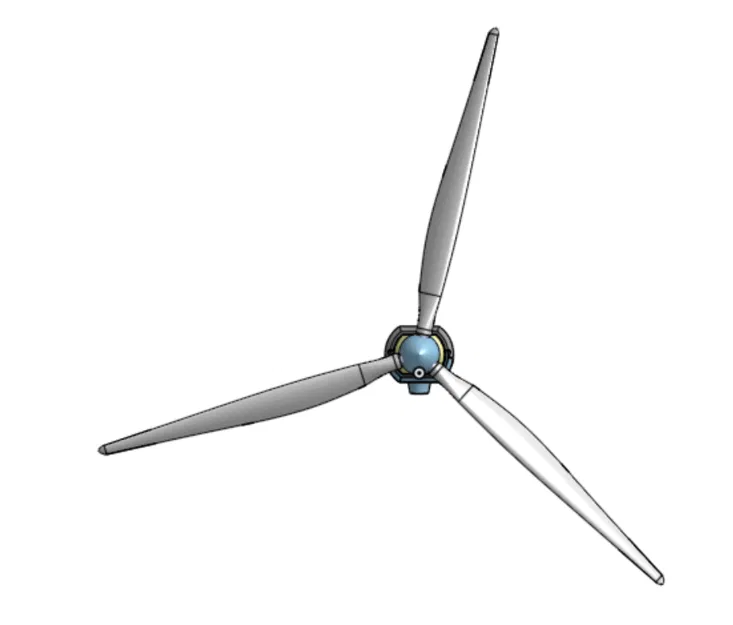 Tua-bin gió mini dùng động cơ DC 3V - Image 4