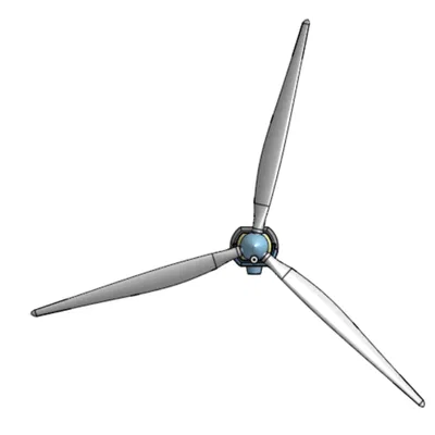 Tua-bin gió mini dùng động cơ DC 3V